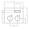 Gessi Hi-Fi 63002#299 Термостат для душа, 1 источник (внешняя часть), цвет: Black XL