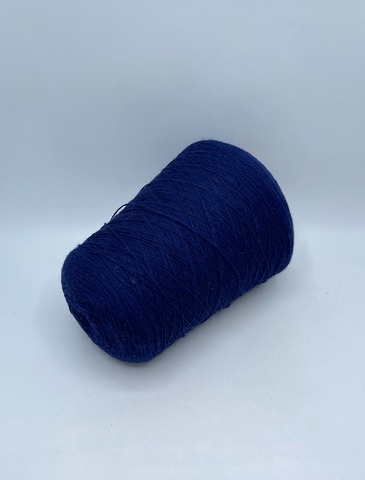 Бобинная пряжа (пр.Италия),750/100гр, 100% Шерсть, цвет-Насыщено-синий. арт-34489