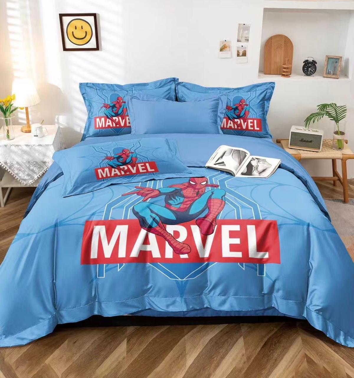Постельное белье 1.5 Полуторка Сатин Детское MARVEL