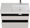 Aquanet 365911 Тумба с раковиной Nova Lite 2.0 100 R 2 ящ. цв. бежевый (365911)