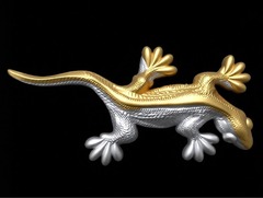 Силиконовый молд № 538 Ящерица правая малая