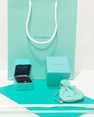 66620- Подарочная коробка/футляр для кольца/сережек пусет TIFFANY lux кожа