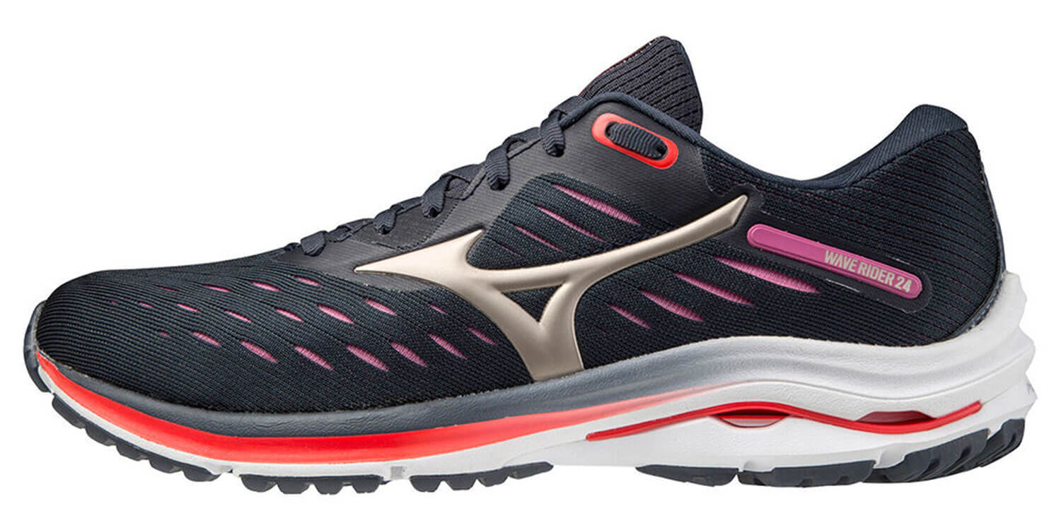 Mizuno Wave Rider 24 кроссовки для бега женские черные - 5