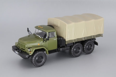 ZIL-131 flatbed with awning khaki 1:43 DeAgostini Auto Legends USSR Trucks #15