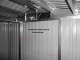Металлический сарай GreenStorage Эван E коричневый
