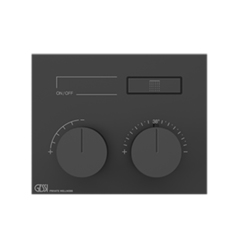 Gessi Hi-Fi 63002#707 Термостат для душа, 1 источник (внешняя часть), цвет: Black Metal Brushed PVD фото