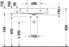 Duravit DuraSquare 2356600044 Раковина мебельная компакт