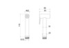 Aquatek AQ2057BGM AQ2057BGM гигиенический ручной душ, шлиф. черный хром