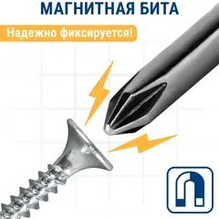 Бита отверточная ПРАКТИКА Профи PH-1 х 50мм (2 шт.) (035-707)