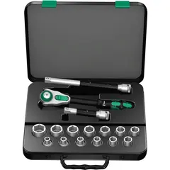 Набор головок с трещоткой Zyklop, 1/2" 8100 SC WERA 05003454001