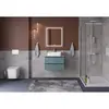 BelBagno KRAFT-600-2C-SO-AO База под раковину подвесная с фрезерованными ручками по всей длине фасада с двумя выкатн. ящ., Голубой Мат., 600x455x500