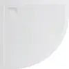 BelBagno TRAY-MR-UNO-R-90-550-35-W-BO Поддон из искусственного мрамора в комплекте с сифоном с белой матовой декоративной накладкой