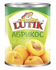 Абрикос Lutik половинками в сиропе, 850 мл.