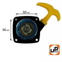 Стартер ручной UNITED PARTS для триммеров 26 куб.см Super E-start (с трещеткой) квадратный (90-1295)