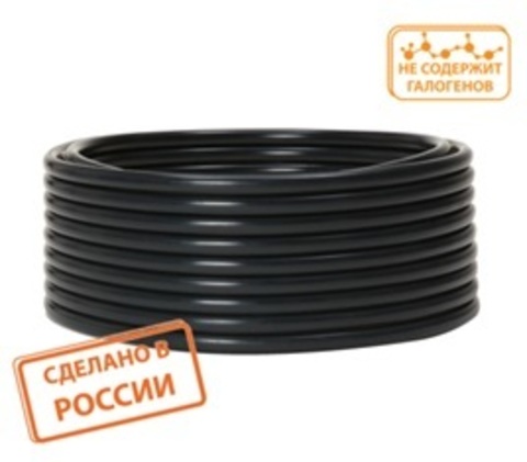 Труба гладкая техническая ПНД d 25(с) черная TDM