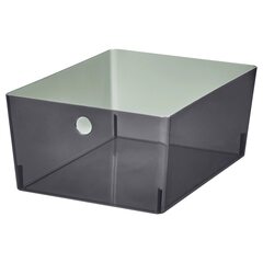 Короб для хранения IKEA KUGGIS (КУГГИС), Пластик, Черный, 26x35x15 см