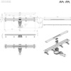 Am.Pm W01SC-S11-080-05SB MasterFlow Трап для душа линейный универс затвор Slim line 80см цвет сталь мат