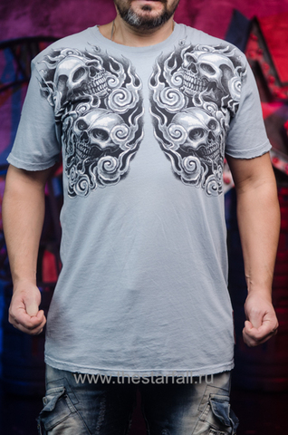 Affliction | Футболка мужская Paul Jeffries Buddha Tee Signature Series A592 перед