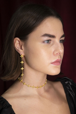Колье Нембус мини, позолота, серебро 925, позолота 18k 5