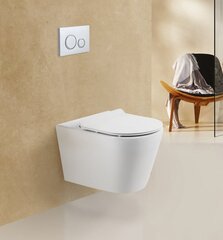 BelBagno Flay-R BB053CHR Унитаз подвесной безободковый, цвет: белый фото