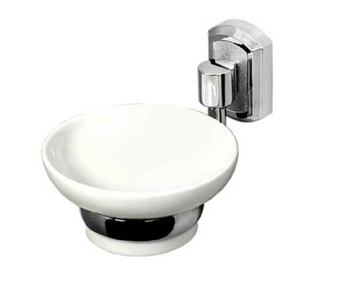 WasserKRAFT K-24129 Мыльница, цвет: хром, белый