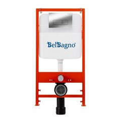 BelBagno BB026/BB041CR Инсталляция для унитаза с клавишей смыва, цвет: хром фото