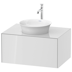 Duravit White Tulip WT497508585 Тумбочка подвесная, 408x800x550 мм, 1 выдвижной ящик, цвет: белый высокоглянцевый фото