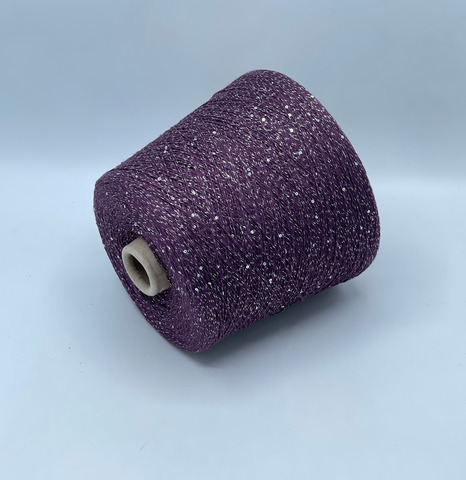 Luxury Selection by Ri.Go, Glow, 620м. 87% Хлопок,7% Полиэстер(Люрекс), 6%Пайетки, Черника(210/642),40322