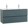 BelBagno UNO-1200-4C-SO-AO База под раковину подвесная с фрезерованными ручками по всей длине фасада с четырьмя выкатн. ящ., Голубой Матовый, 1200x455x608