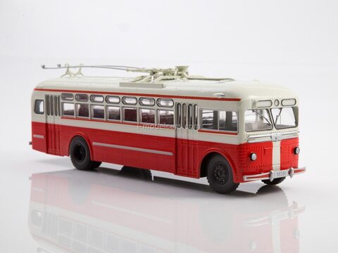 MTB-82D trolleybus red-white Modimio Our Buses #34