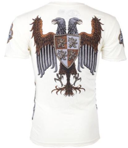 Affliction | Футболка мужская WAR White A616W спина