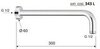 Remer 343L30BO Отвод для душа на стену, цвет: белый матовый