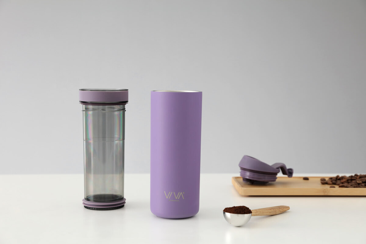 Тамблер для заваривания чая с функцией контроля SmartBrew, Viva Scandinavia "Recharge" 460 мл