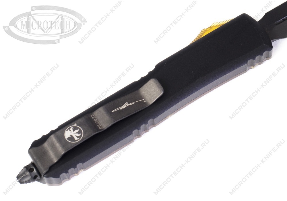 Нож Microtech Ultratech 122-1DLCTULS Ultem Top Button MagnaCut Signature