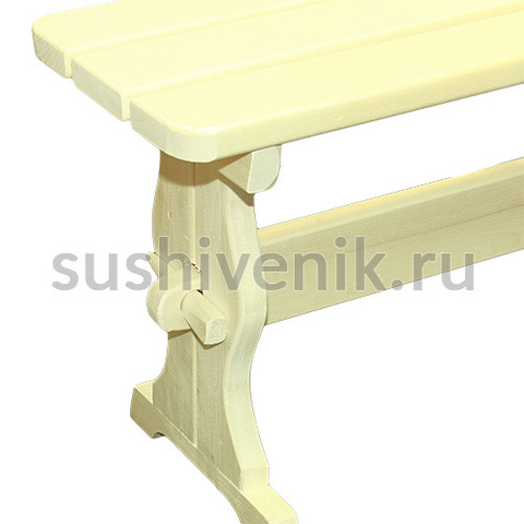 Скамья 180*30*44 см из осины - 4