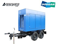 Дизельный генератор Азимут ЭД-100-Т400-1РПМ17 Doosan на шасси в капоте