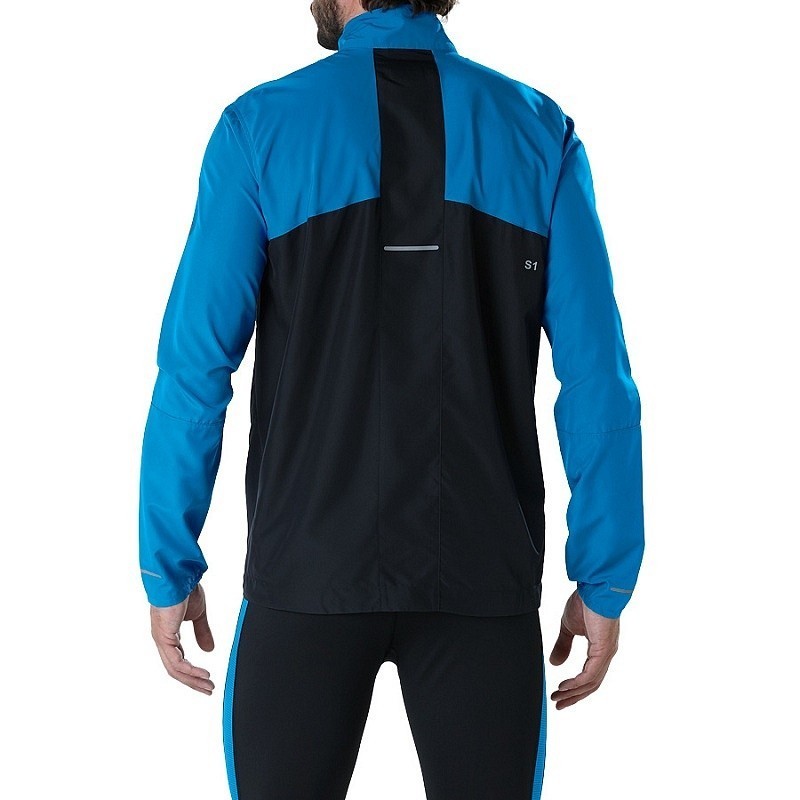 Беговой костюм мужской Asics с ветрозащитой blue-black - 3