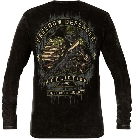 Affliction | Пуловер мужской DEFEND LIBERTY A23129 спина