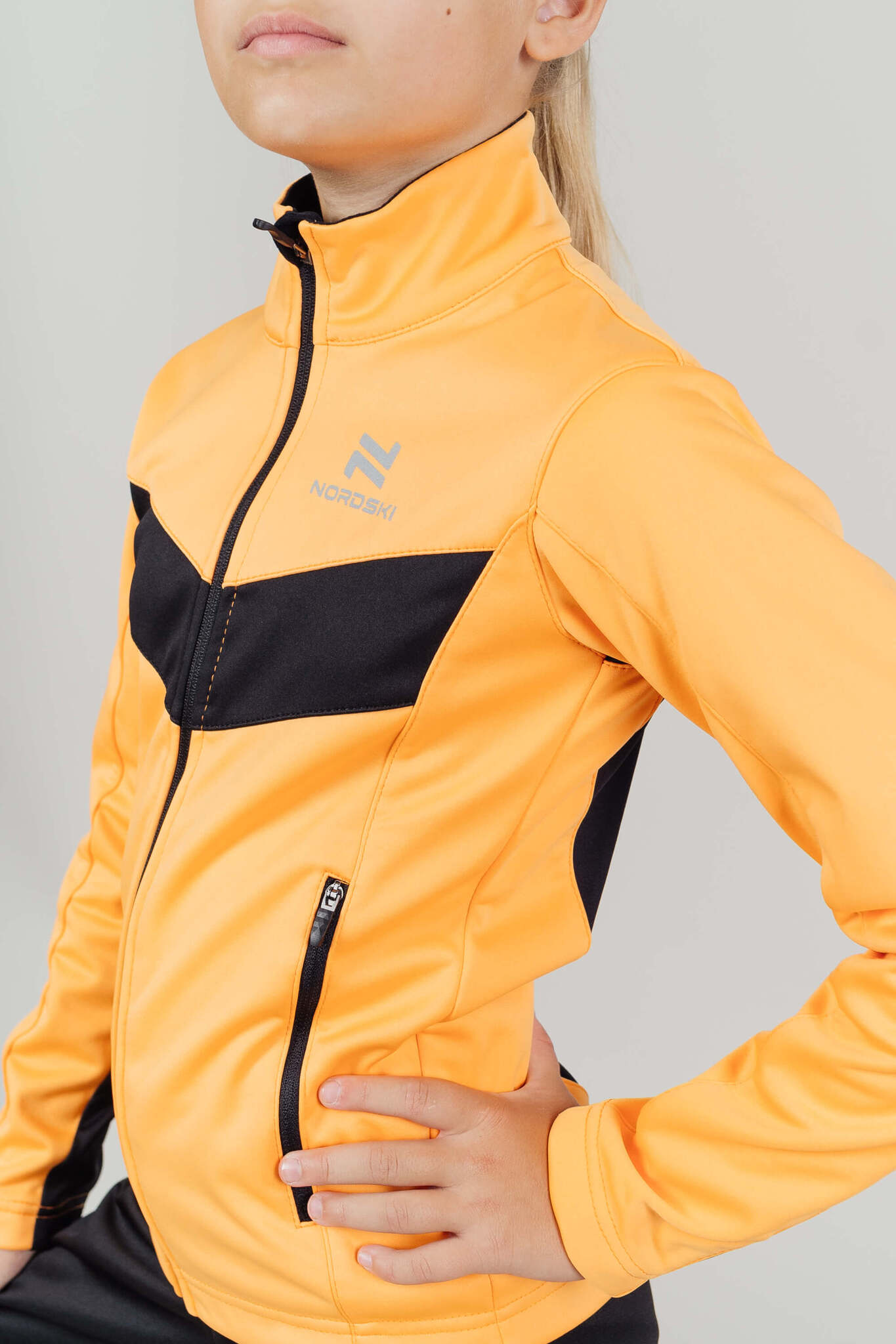 Детский разминочный костюм Nordski Jr Base Active orange - 5