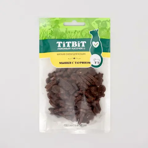TITBIT «Мышки с таурином» Мягкие снеки для кошек, 0,05 кг