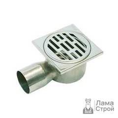 Трап хромированный 10 × 10 горизонтальный