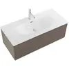 BelBagno UNO-1000-1C-SO-СO База под раковину подвесная с фрезерованными ручками по всей длине фасада с одним выкатн. ящ., Бежевый матовый, 1000x455x350