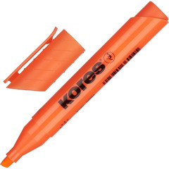 Текстовыделитель Kores оранжевый (толщина линии 1-4 мм)