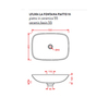ArtCeram La Fontana LFL006 01 00 BI*0 Раковина накладная, 55x40, цвет: белый