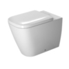 Duravit Happy D.2 2159090000 Унитаз напольный пристенный вариант, для независимого подключения воды, с вертикальным смывом, включая крепление, сток горизонтальны