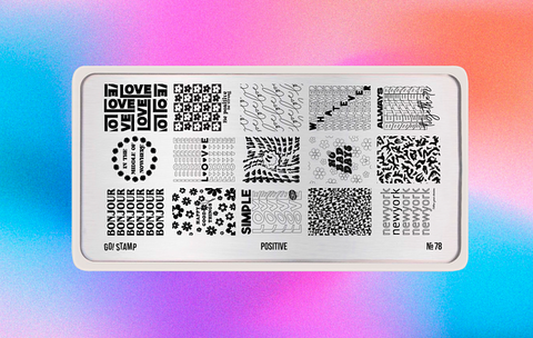 Пластина для стемпинга Go! Stamp 78 Positive