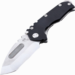 Фото Нож складной Medford Praetorian G Tanto, сталь D2, рукоять G-10, титановый сплав, чёрный