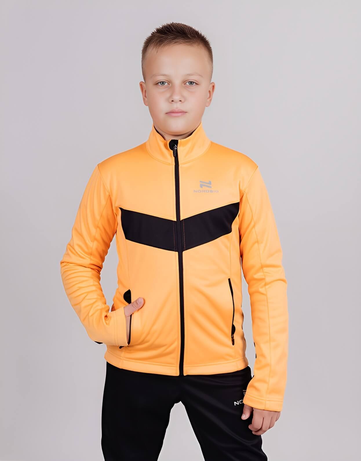 Детский разминочный костюм Nordski Jr Base Active orange - 2
