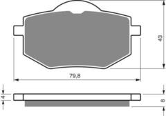Тормозные колодки дисковые 322 S3