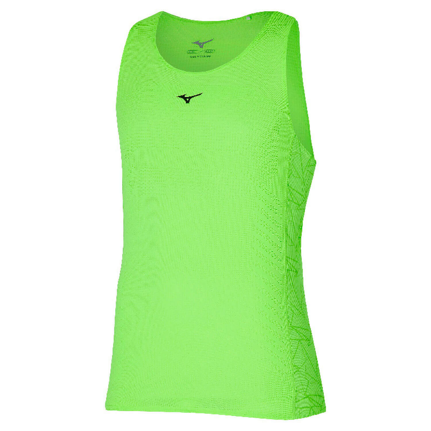 Mizuno Aero Tank беговая майка мужская зеленая - 3